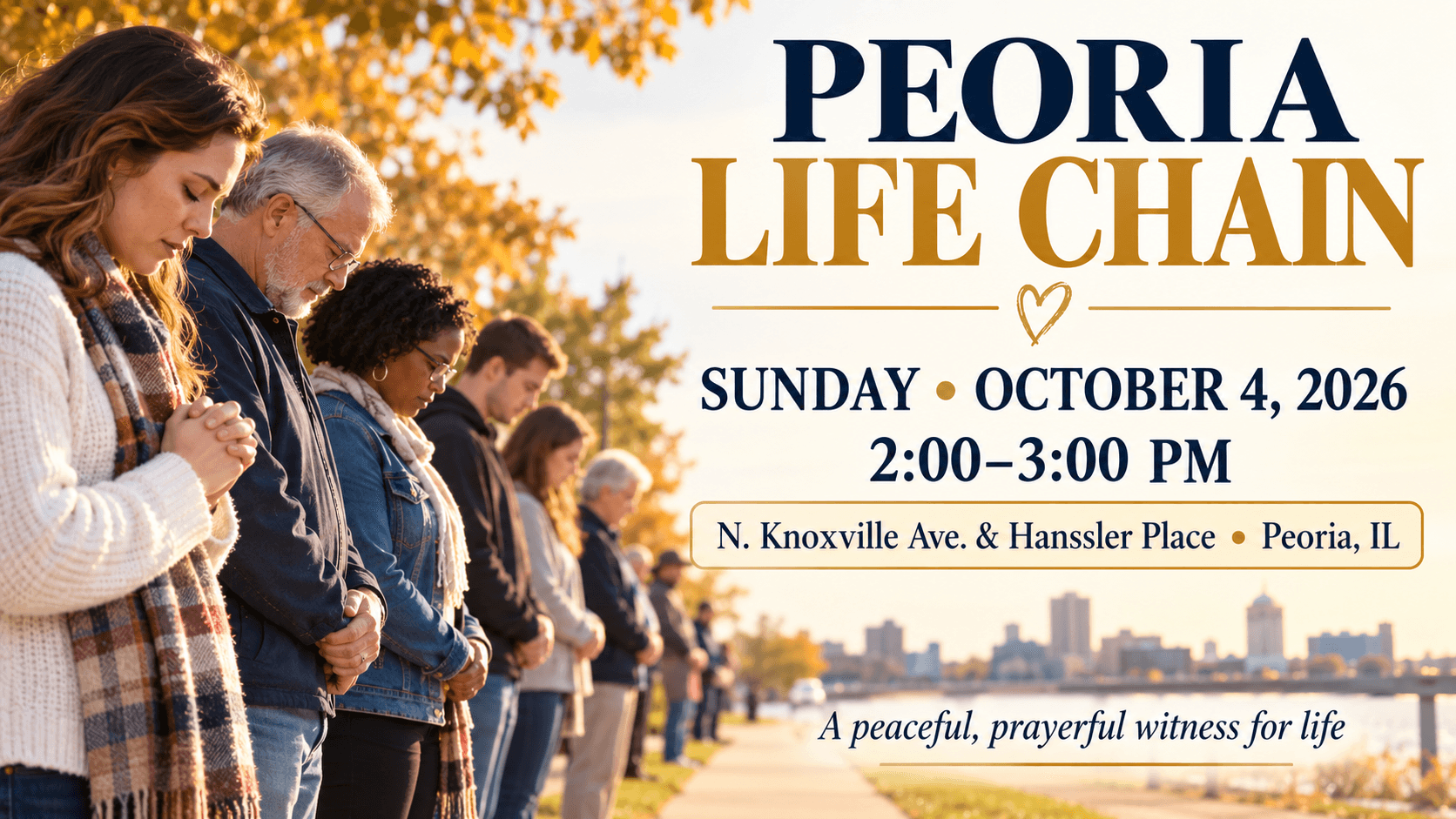 Peoria Life Chain event in Peoria, Illinois