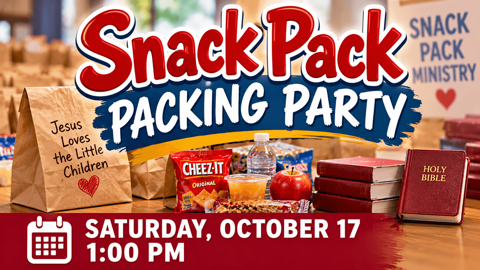 Snack Pack Packing Party event in Pekin, Illinois
