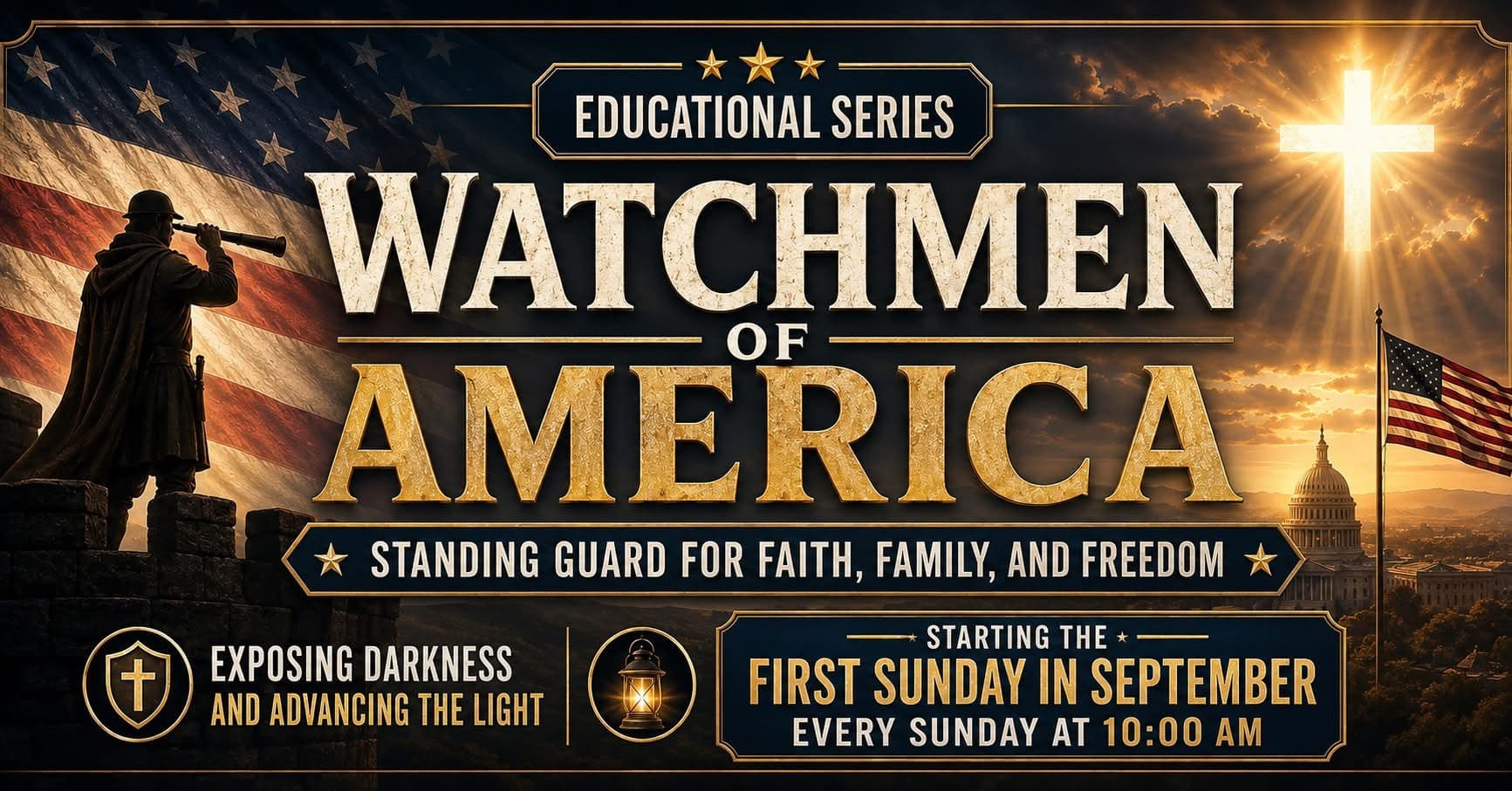 Watchmen of America educational series at Gethsemane Church