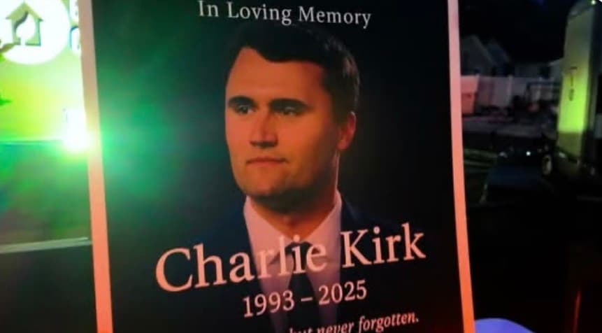 Prayer Candlelight Vigil for Charlie Kirk at Gethsemane Church in Pekin Illinois